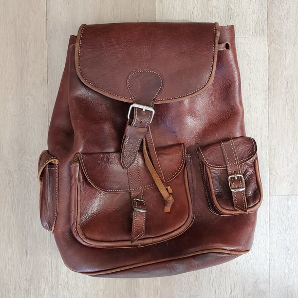 My Green Bag London Coco Leather Rucksack Backpack - Picture 2 of 5